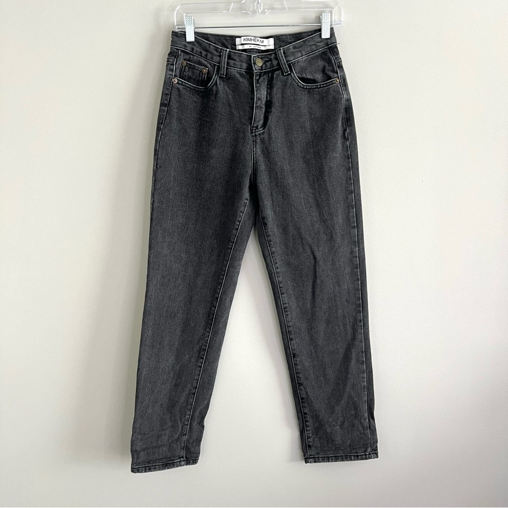 KIMHEKIM My Uniform Washed Black Straight Leg Jeans Women's Size Medium